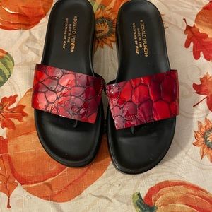 Donald j.Plinter shoes women size 6.5 red and black
